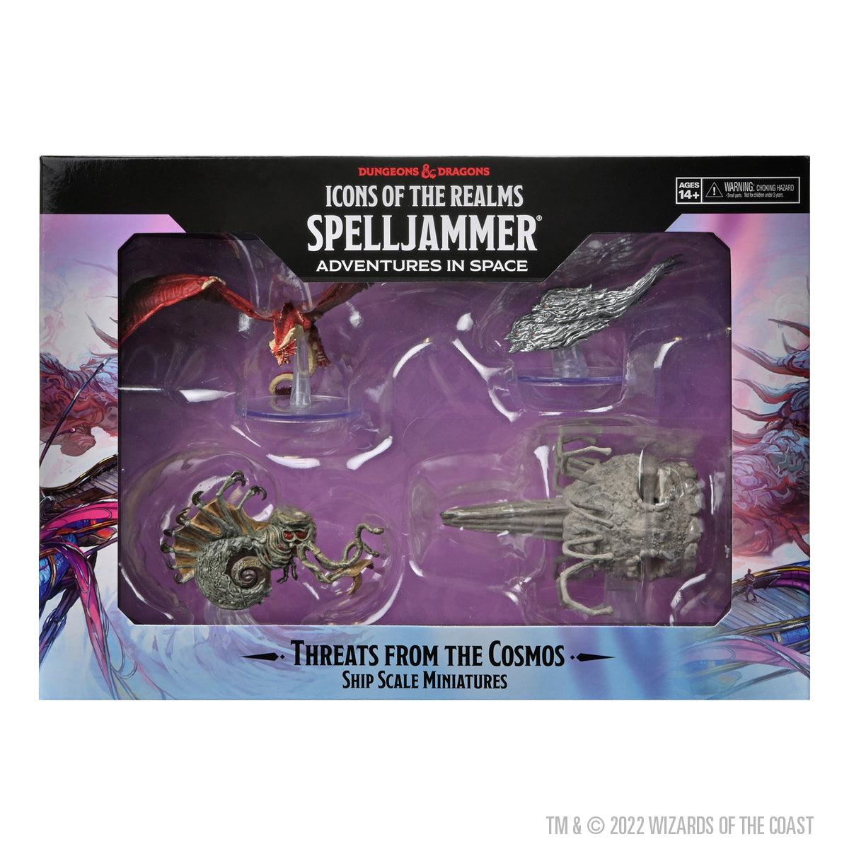 D&D Icons of the Realms Spelljammer Adventures in Space pre-painted Miniatures Ship Scale - Threats from the Cosmos - Mini Megastore