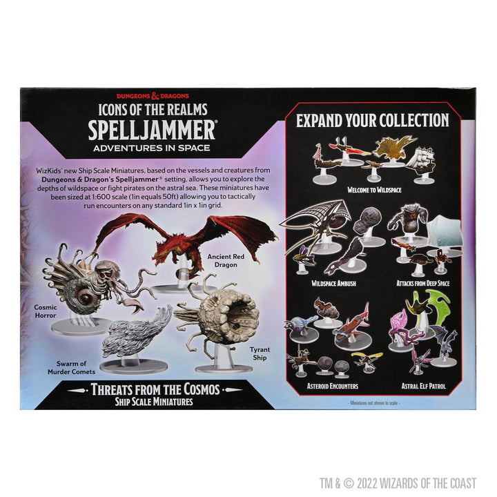 D&D Icons of the Realms Spelljammer Adventures in Space pre-painted Miniatures Ship Scale - Threats from the Cosmos - Mini Megastore