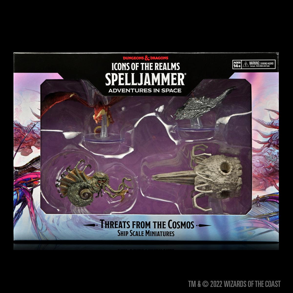 D&D Icons of the Realms Spelljammer Adventures in Space pre-painted Miniatures Ship Scale - Threats from the Cosmos - Mini Megastore