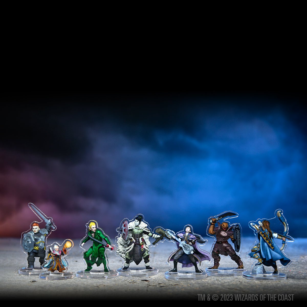 D&D Idols of the Realms: Wizards & Warriors – 2D Set - Mini Megastore