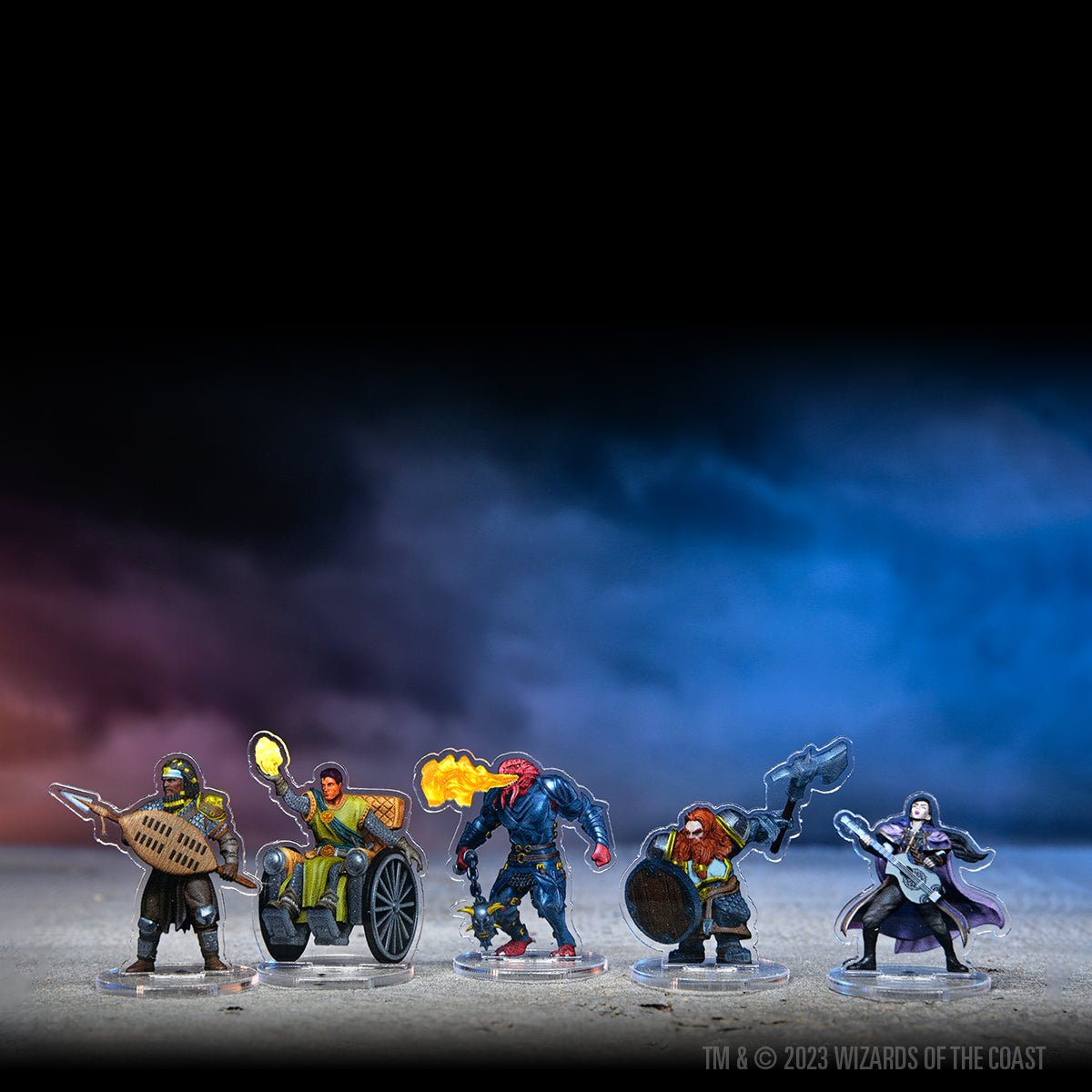 D&D Idols of the Realms: Wizards & Warriors – 2D Set - Mini Megastore