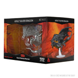 D&D Nolzur's Marvelous Miniatures: Adult Silver Dragon Miniature - Mini Megastore