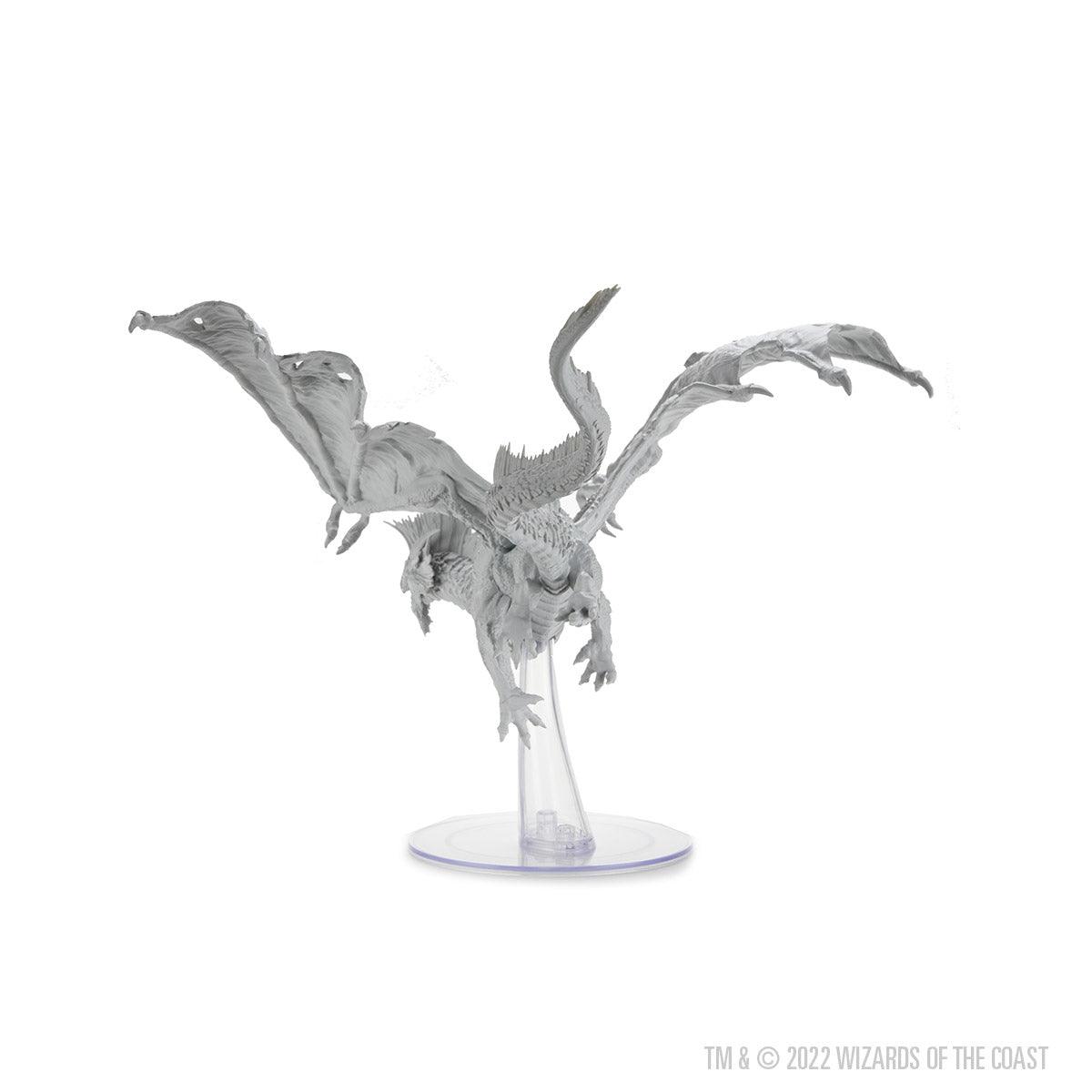 D&D Nolzur's Marvelous Miniatures: Adult Silver Dragon Miniature - Mini Megastore