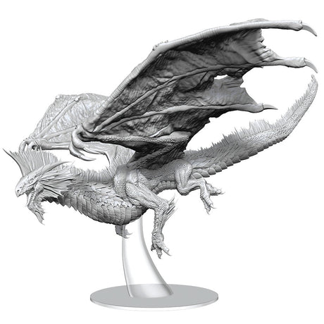 D&D Nolzur's Marvelous Miniatures: Adult Silver Dragon Miniature - Mini Megastore