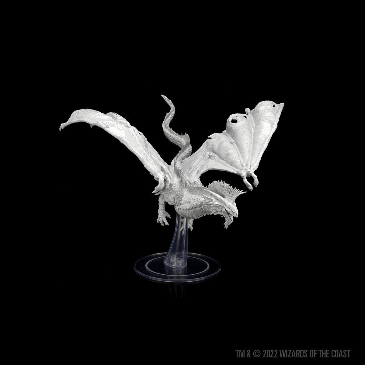 D&D Nolzur's Marvelous Miniatures: Adult Silver Dragon Miniature - Mini Megastore