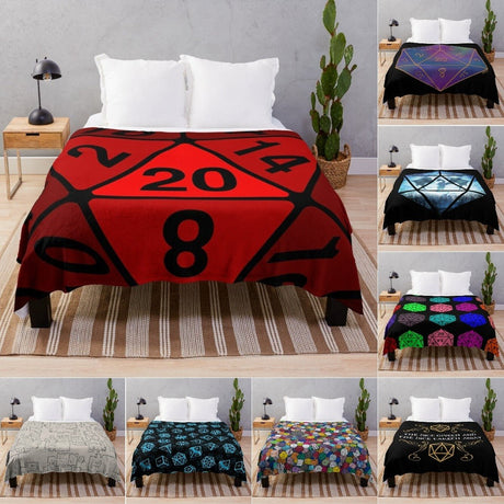 D&D Style Blankets / Bed Throw Blanket 22 Styles - Mini Megastore