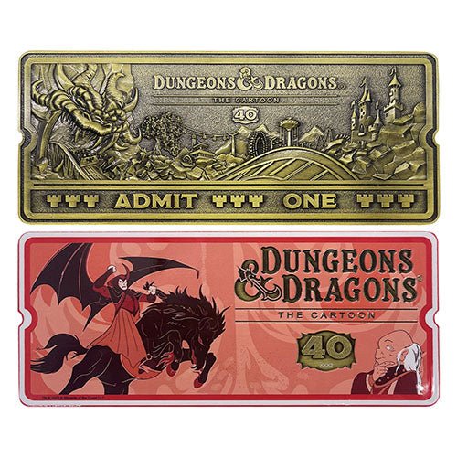 D&D The Cartoon 40th Anniversary Rollercoaster Ticket - Mini Megastore