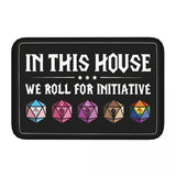 Dice Doormat "We Roll For Initiative" Pride - Mini Megastore