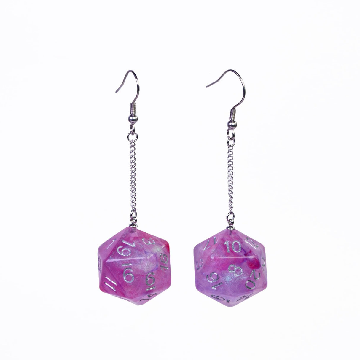 Dice Earrings D4 D6 D10 - Mini Megastore