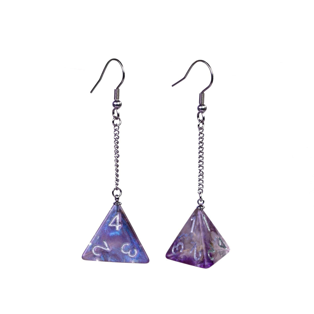 Dice Earrings D4 D6 D10 - Mini Megastore