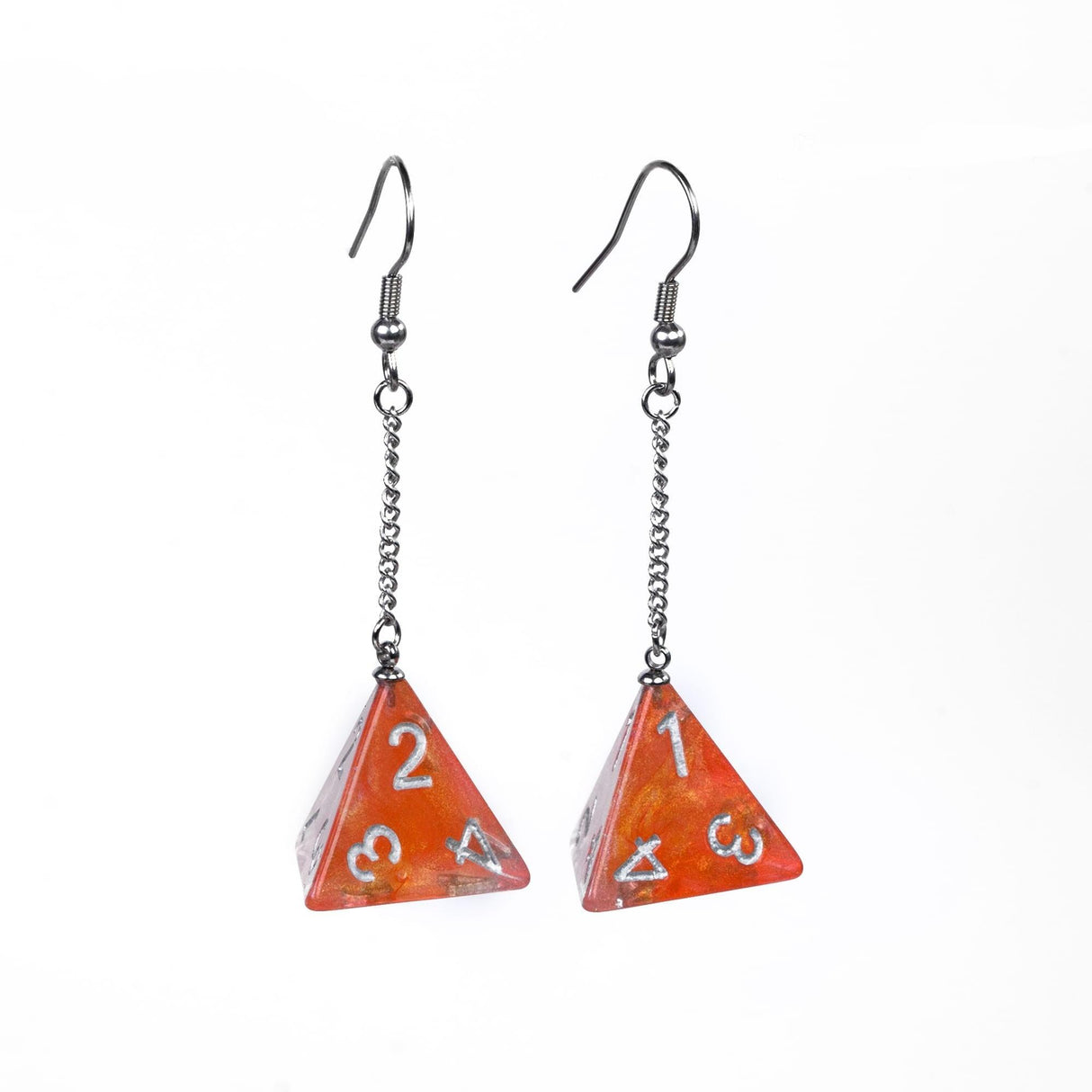 Dice Earrings D4 D6 D10 - Mini Megastore