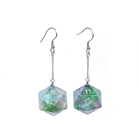 Dice Earrings D4 D6 D10 - Mini Megastore