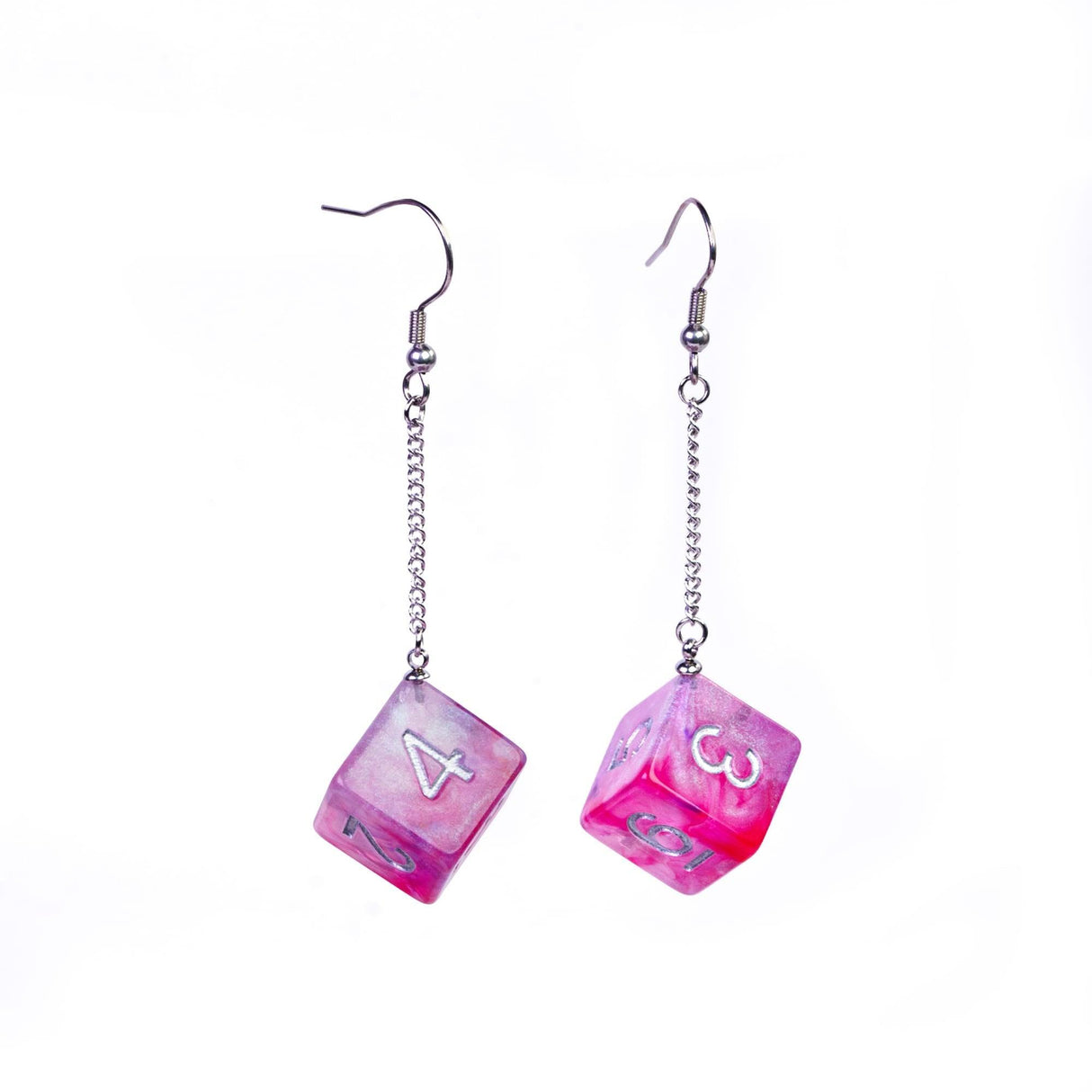 Dice Earrings D4 D6 D10 - Mini Megastore