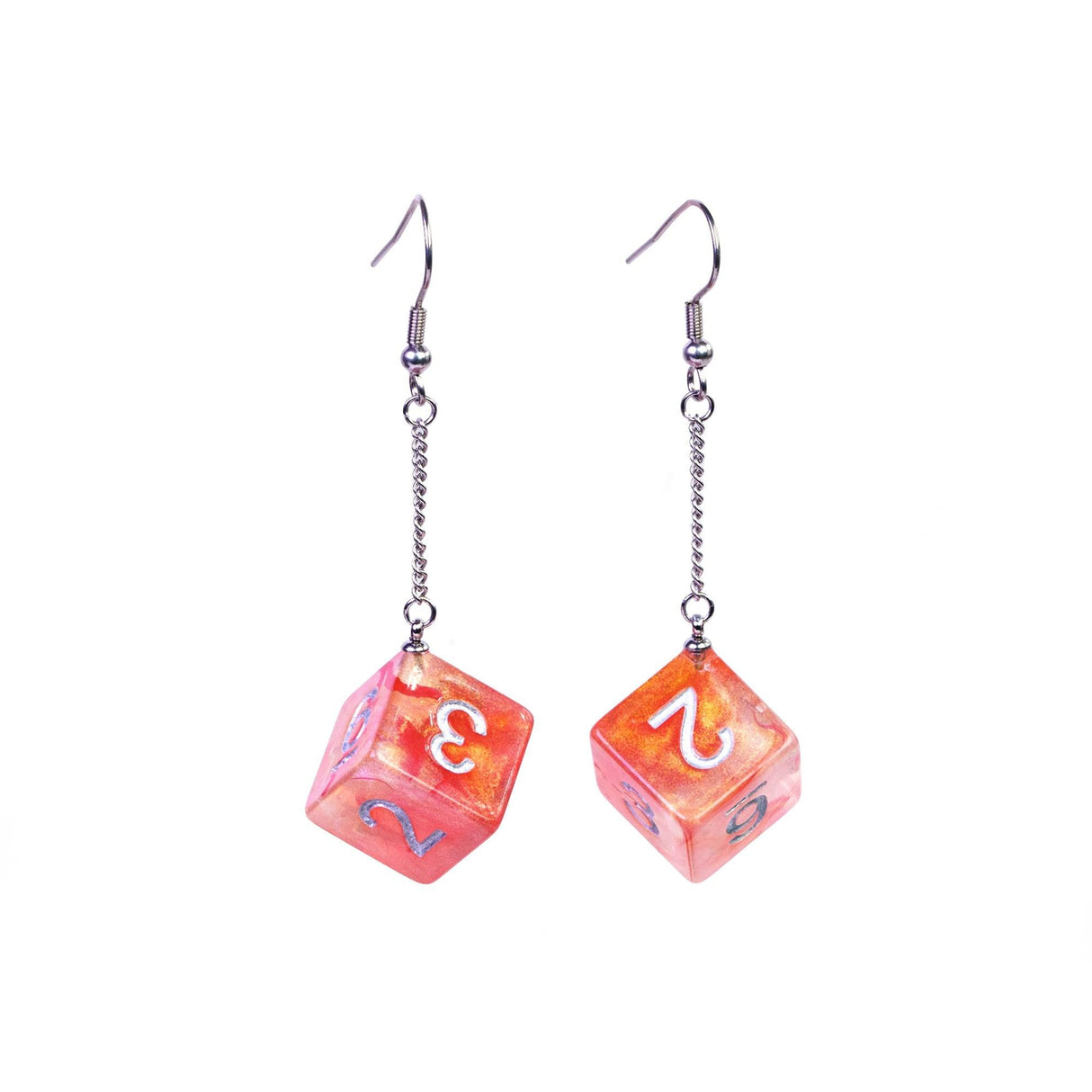 Dice Earrings D4 D6 D10 - Mini Megastore