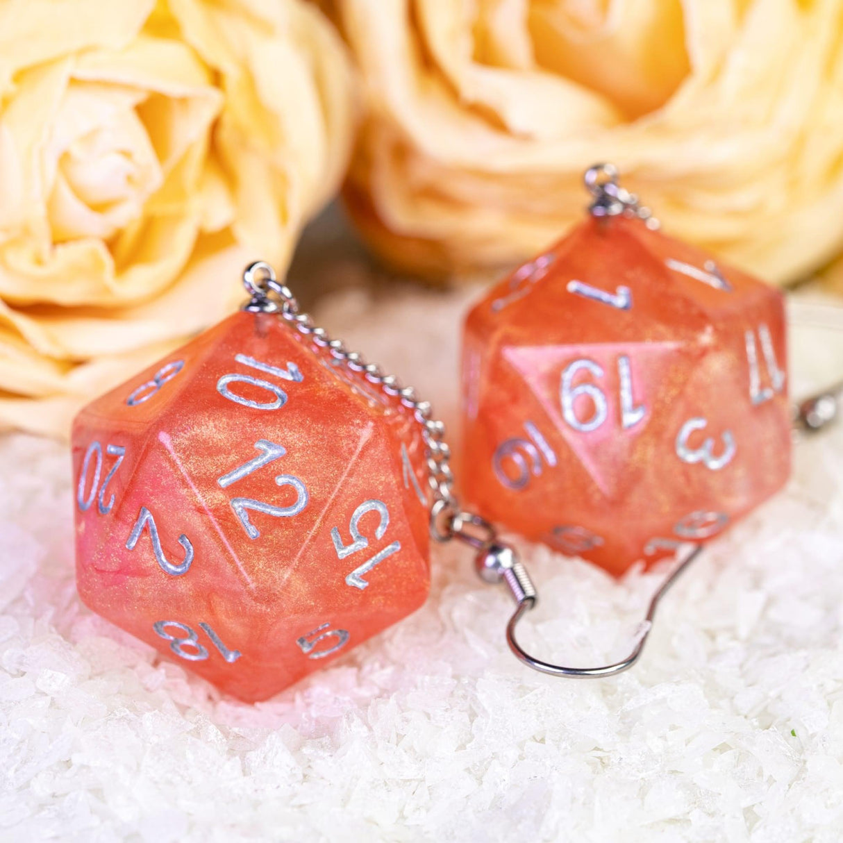 Dice Earrings D4 D6 D10 - Mini Megastore