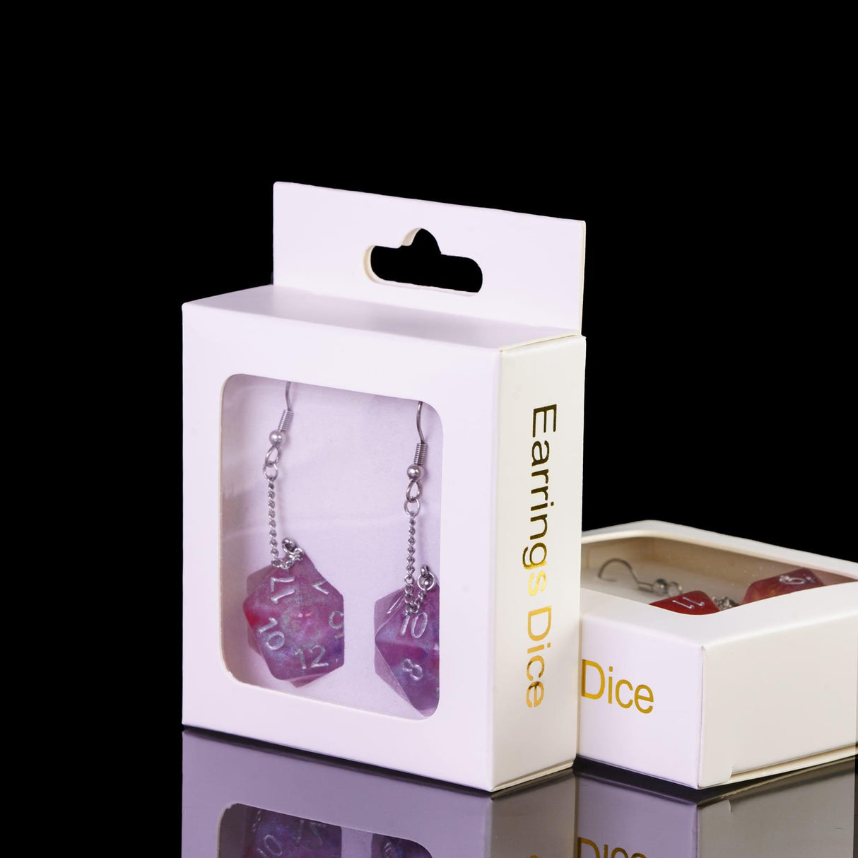 Dice Earrings D4 D6 D10 - Mini Megastore