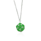 Dice necklace D20 for Tabletop Role Playing Games DND Acrylic punk geometry hip hop Goth Necklace Charms Jewelry Gifts - Mini Megastore