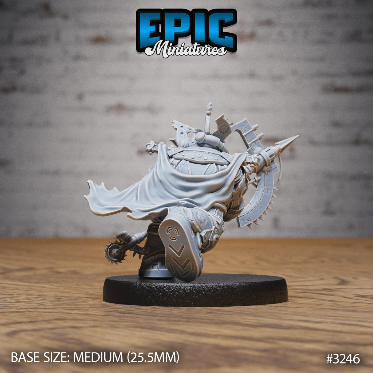 Diving Dwarf Adventurer Miniature - Mini Megastore