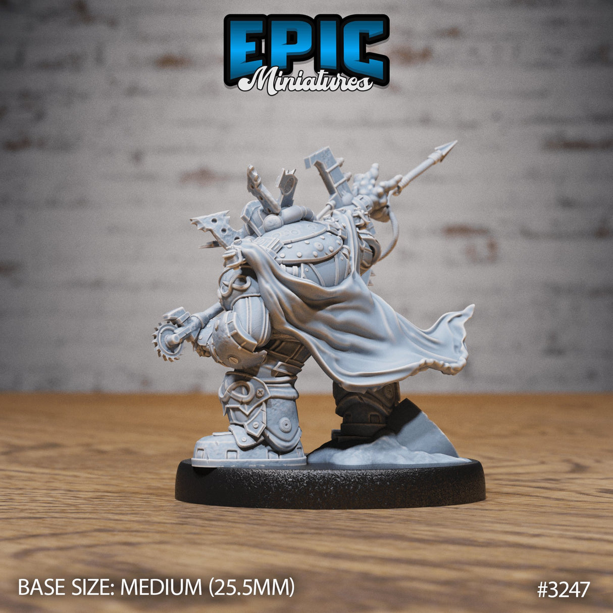 Diving Dwarf Adventurer Miniature - Mini Megastore