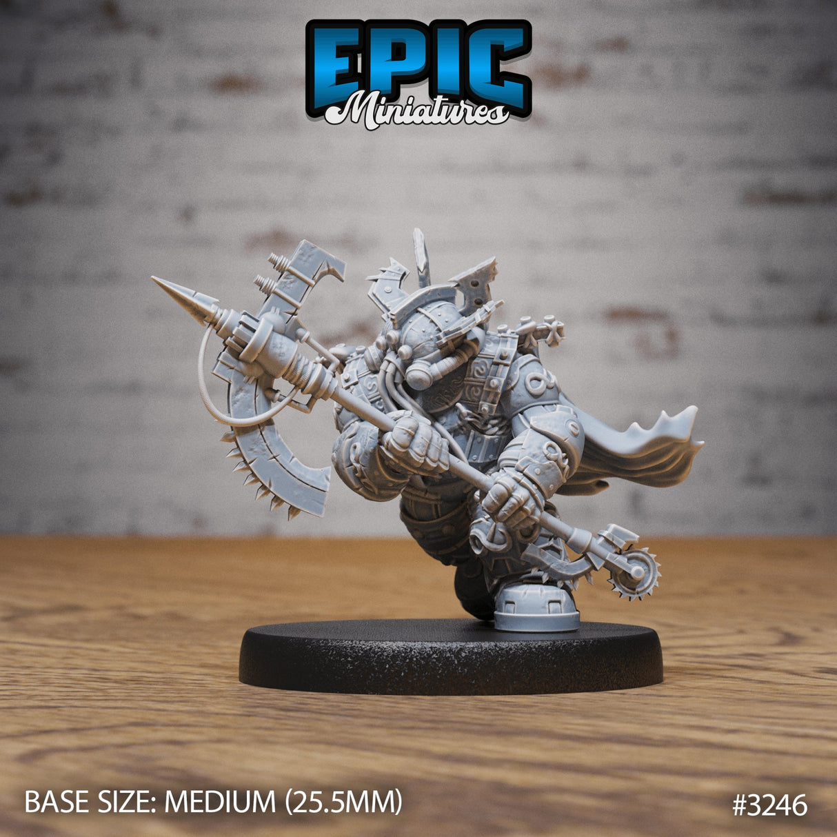 Diving Dwarf Adventurer Miniature - Mini Megastore