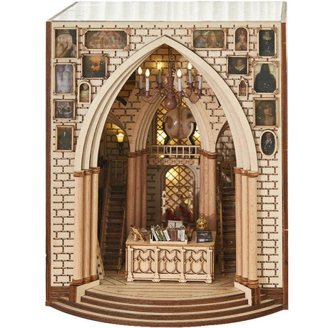 DIY Dragon Alley Book Nook Insert Kits Mysterious Ancient Streets Miniature with Furniture Art Bookends Accessories Toys Gifts - Mini Megastore