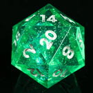 DND Dice Set Handmade Resin Polyhedral Dice Set Sharp Edge for RPG Role Playing Table Games - Mini Megastore