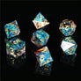 DND Dice Set Handmade Resin Polyhedral Dice Set Sharp Edge for RPG Role Playing Table Games - Mini Megastore