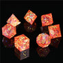 DND Dice Set Handmade Resin Polyhedral Dice Set Sharp Edge for RPG Role Playing Table Games - Mini Megastore