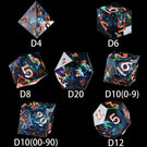 DND Dice Set Sharp Edge Dice For Role Playing Games Dungeons and Dragons - Mini Megastore