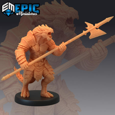 Dragonborn - Halberd Miniature - Mini Megastore