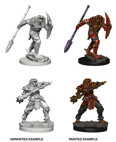 Dragonborn Male Fighter with Spear: Nolzur's Marvelous Miniatures - Mini Megastore