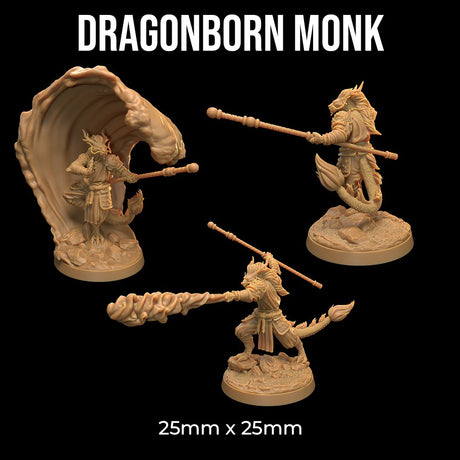 Dragonborn Monk Miniatures - Mini Megastore