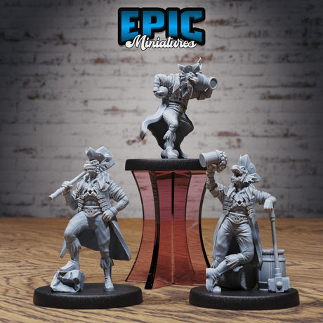 Dragonborn Pirate Miniature - Mini Megastore