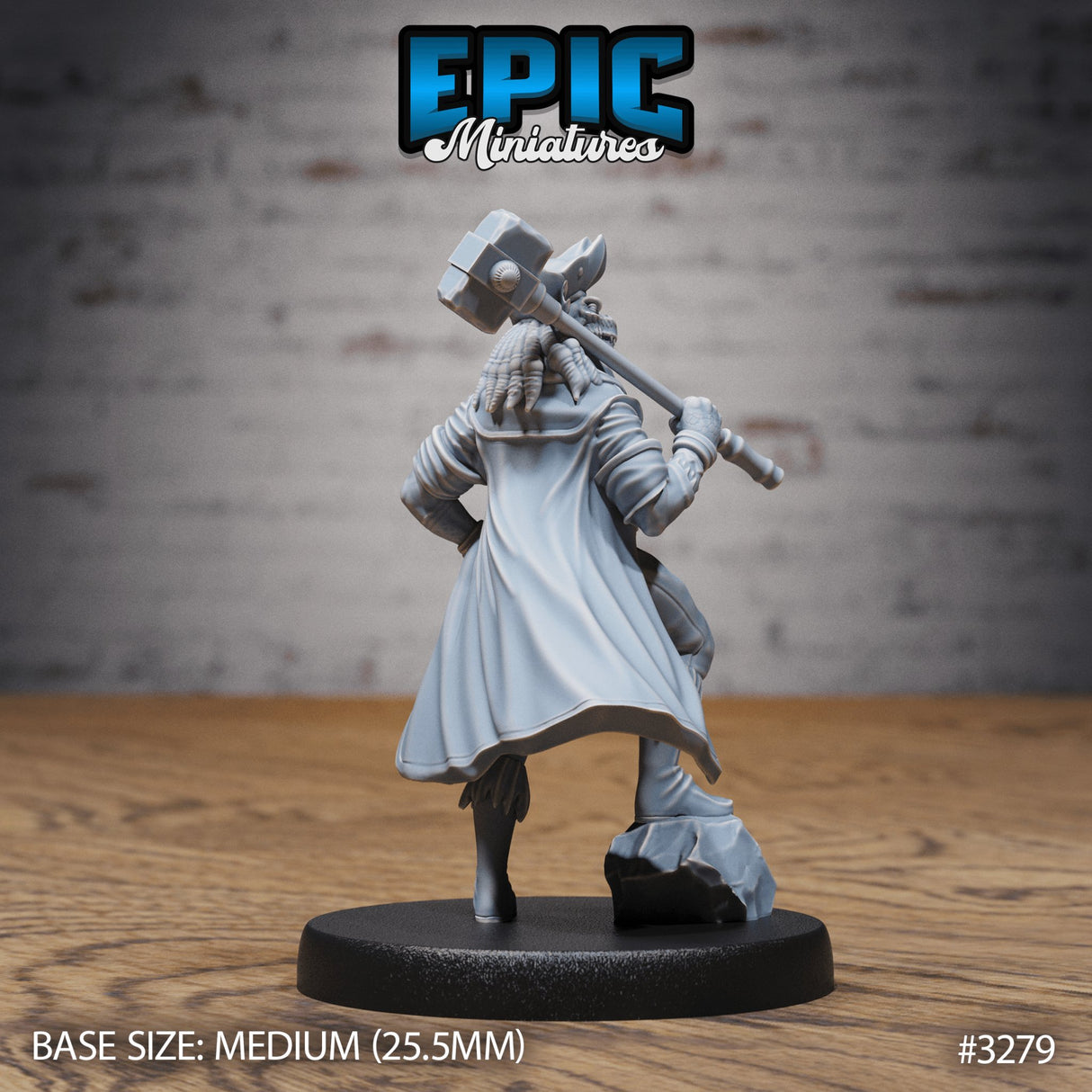 Dragonborn Pirate Miniature - Mini Megastore