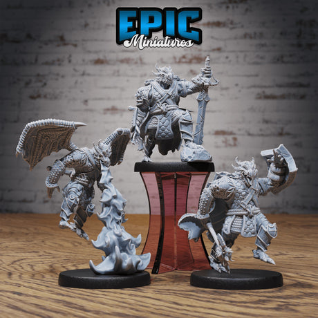 Dragonborn Warrior Miniature - Mini Megastore