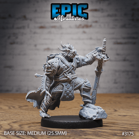 Dragonborn Warrior Miniature - Mini Megastore