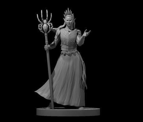 Drow Archomancer Miniature - Mini Megastore