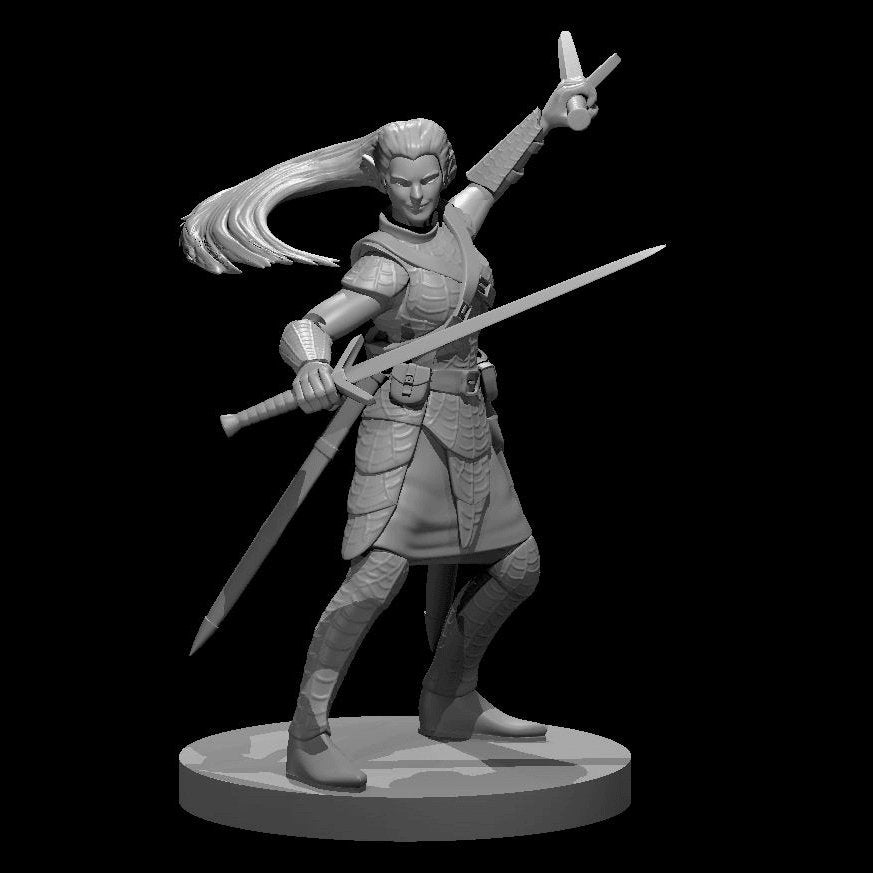 Drow Female Bladesinger Miniature - Mini Megastore