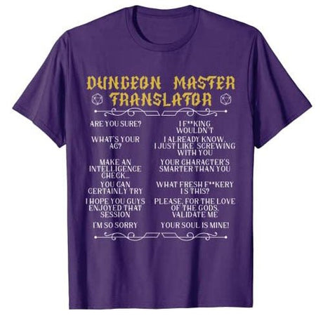 Dungeon Master Translator T-shirt - Mini Megastore