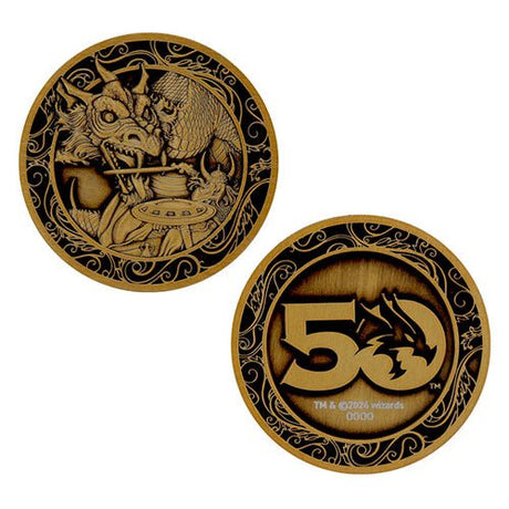 Dungeons & Dragons - 50th Anniversary Antique Gold Coin - Mini Megastore