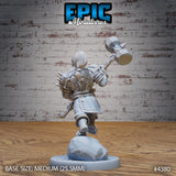 Dwarf Adventurer Cleric Miniature - Mini Megastore