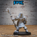 Dwarf Adventurer Warlock Miniature - Mini Megastore