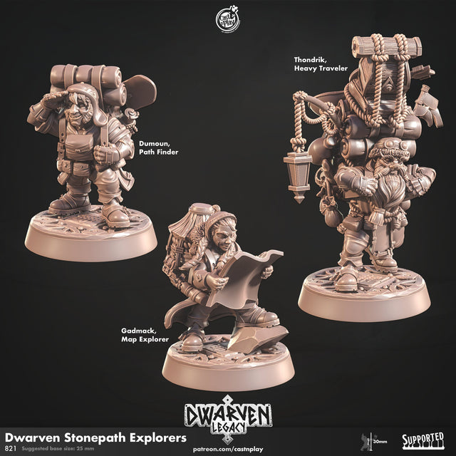 Dwarvem Stonepath Explorers Miniatures - Mini Megastore