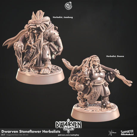 Dwarven Stoneflower Herbalists Miniatures - Mini Megastore