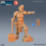 Dwarven War Maiden Miniature - Mini Megastore