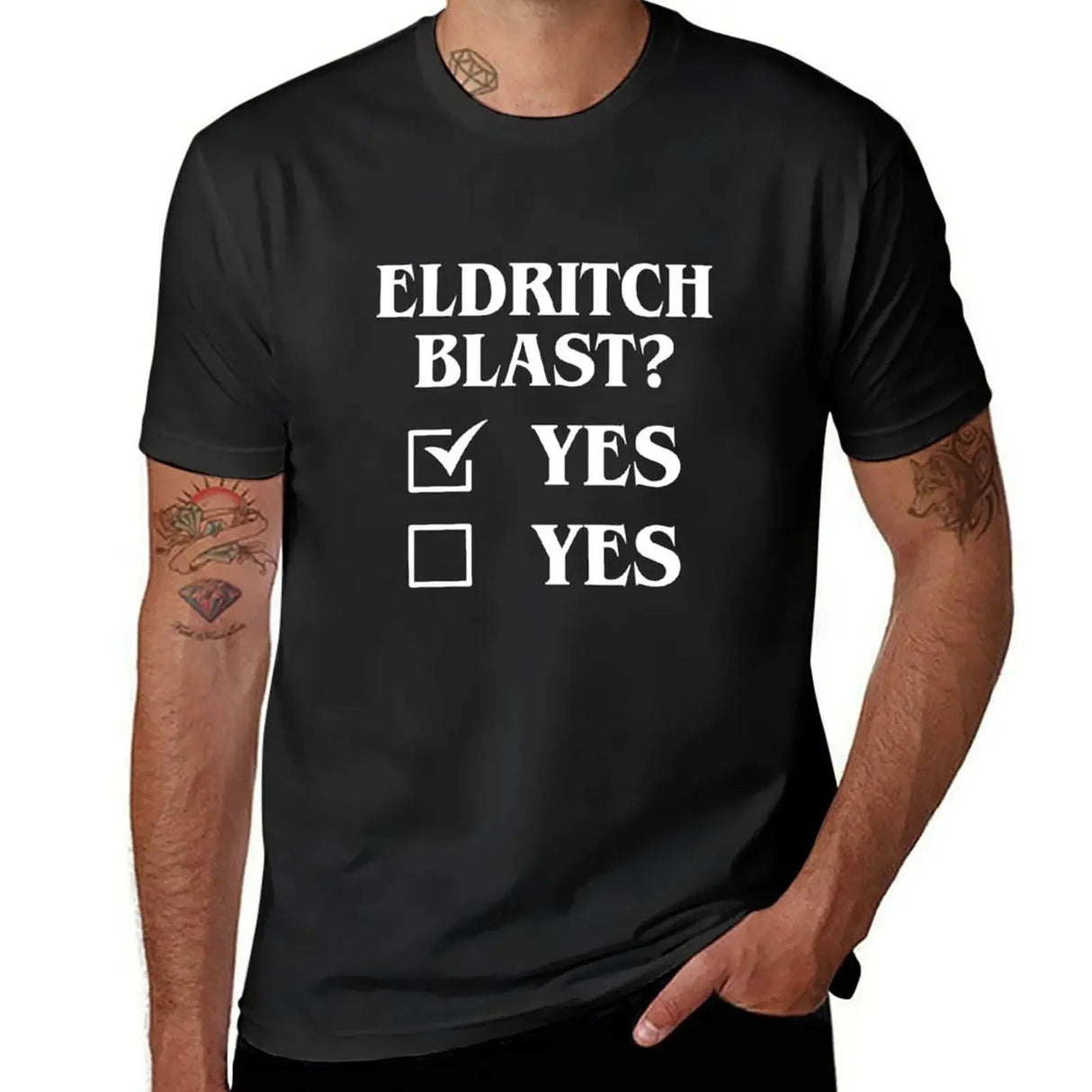 Eldritch Blast Yes? T - Shirt - Mini Megastore