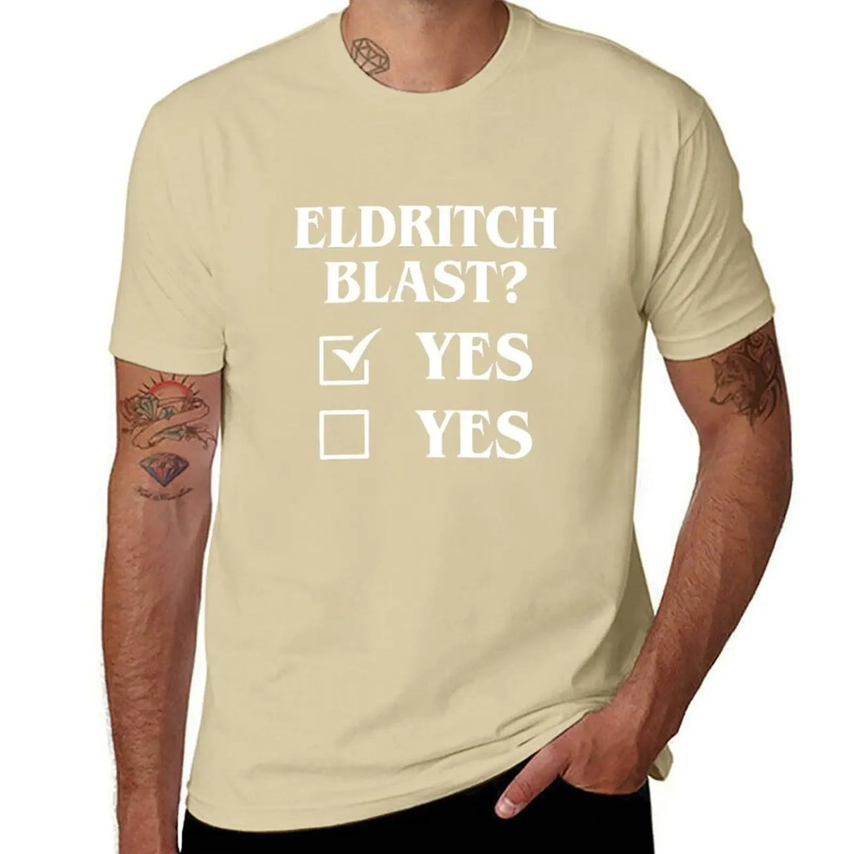 Eldritch Blast Yes? T - Shirt - Mini Megastore