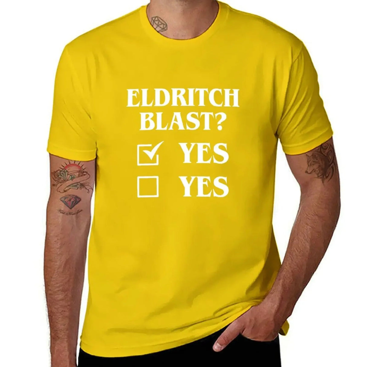 Eldritch Blast Yes? T - Shirt - Mini Megastore