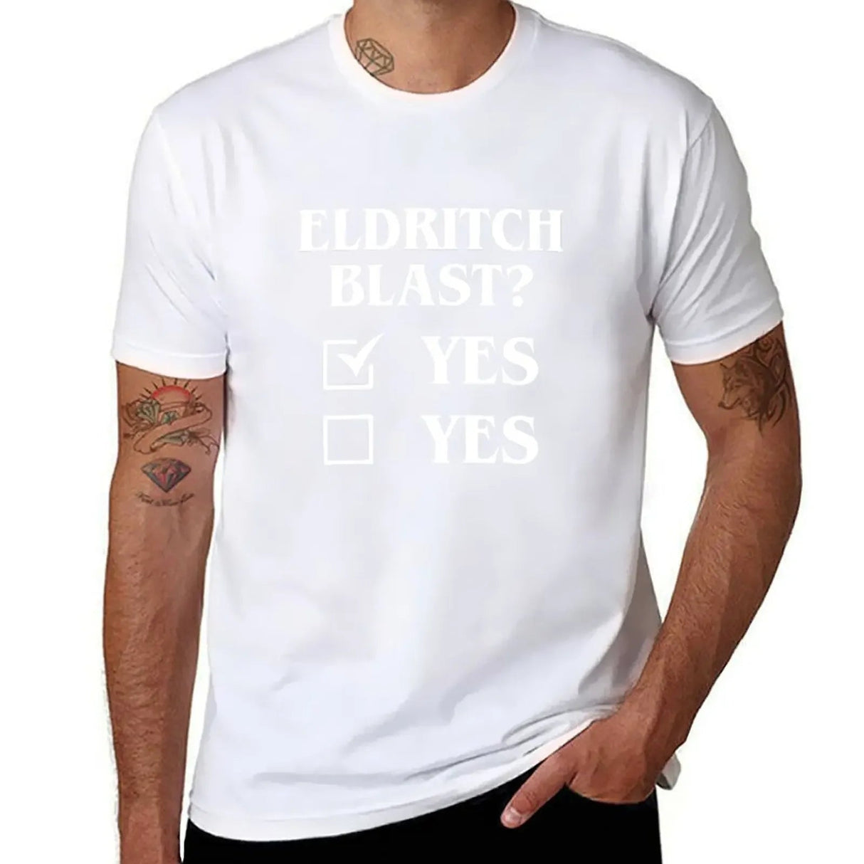 Eldritch Blast Yes? T - Shirt - Mini Megastore