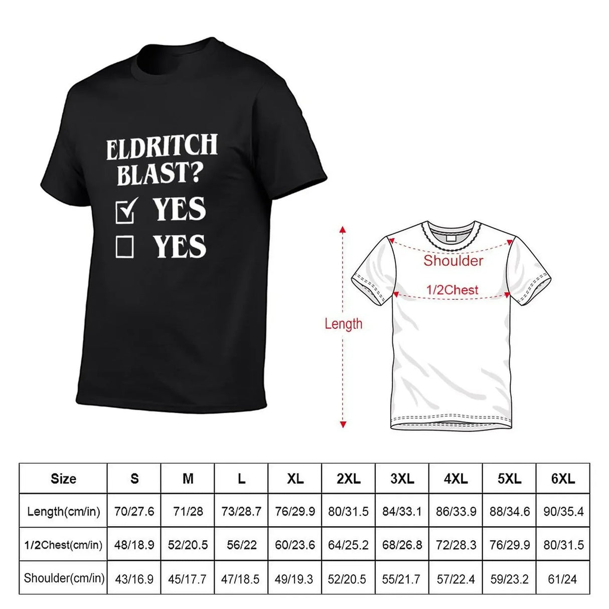 Eldritch Blast Yes? T - Shirt - Mini Megastore